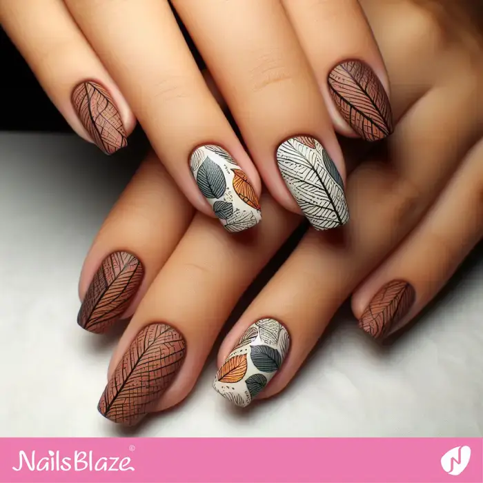 Fall Leaves Nails | Seasonal - NB1183